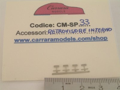 CM-SP33 set 4 pz specchi retrovisori interni in fotoincisione per modelli - scala 1:43